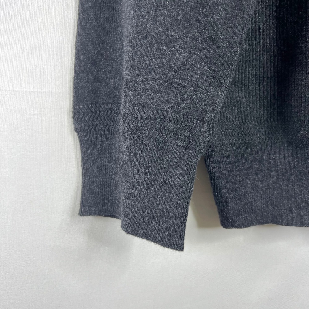 Marc Anthony Charcoal Crewneck Sweater Mens Large Slim Fit Luxe Tuck Stitch Crew - Picture 5 of 12